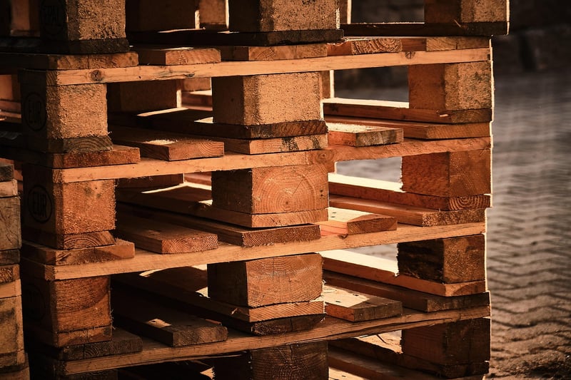 Wooden Pallet Shelves